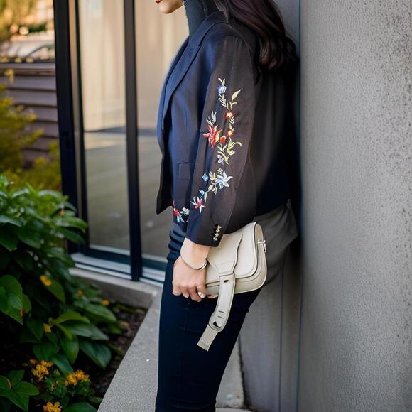 Retro Blazer - versatile, statment embroidery, chic vintage​​ - Picture 6 of 14